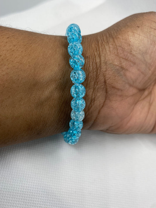 Crackle Beaded Bracelet