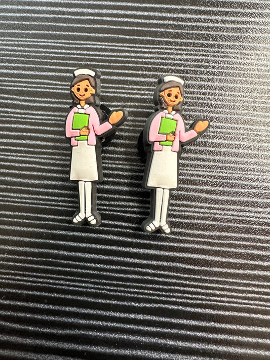 Nurse with Clipboard Croc Charms