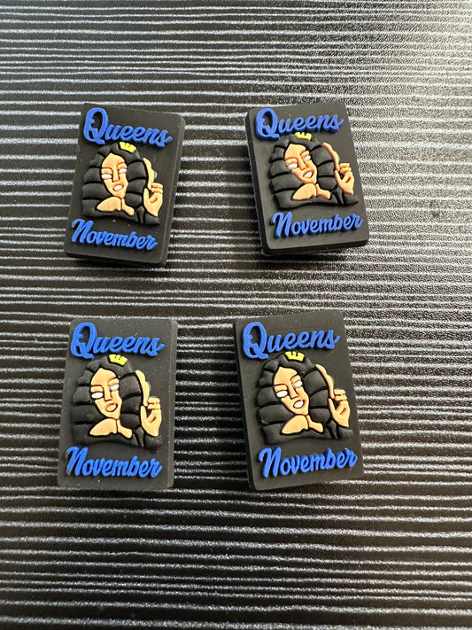 November Queens Croc Charms