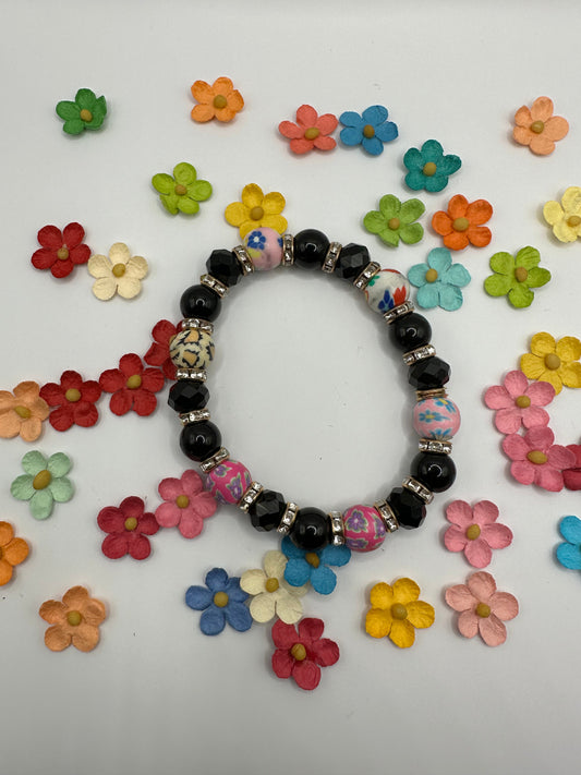 Flower Power Beaded Bracelet