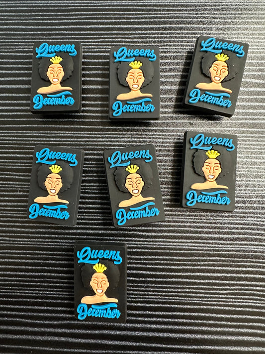 December Queens Croc Charms