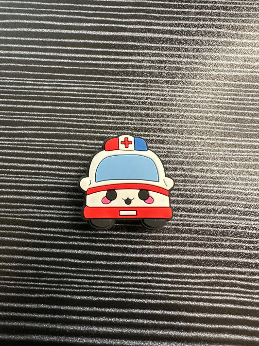 Cute Ambulance Croc Charm