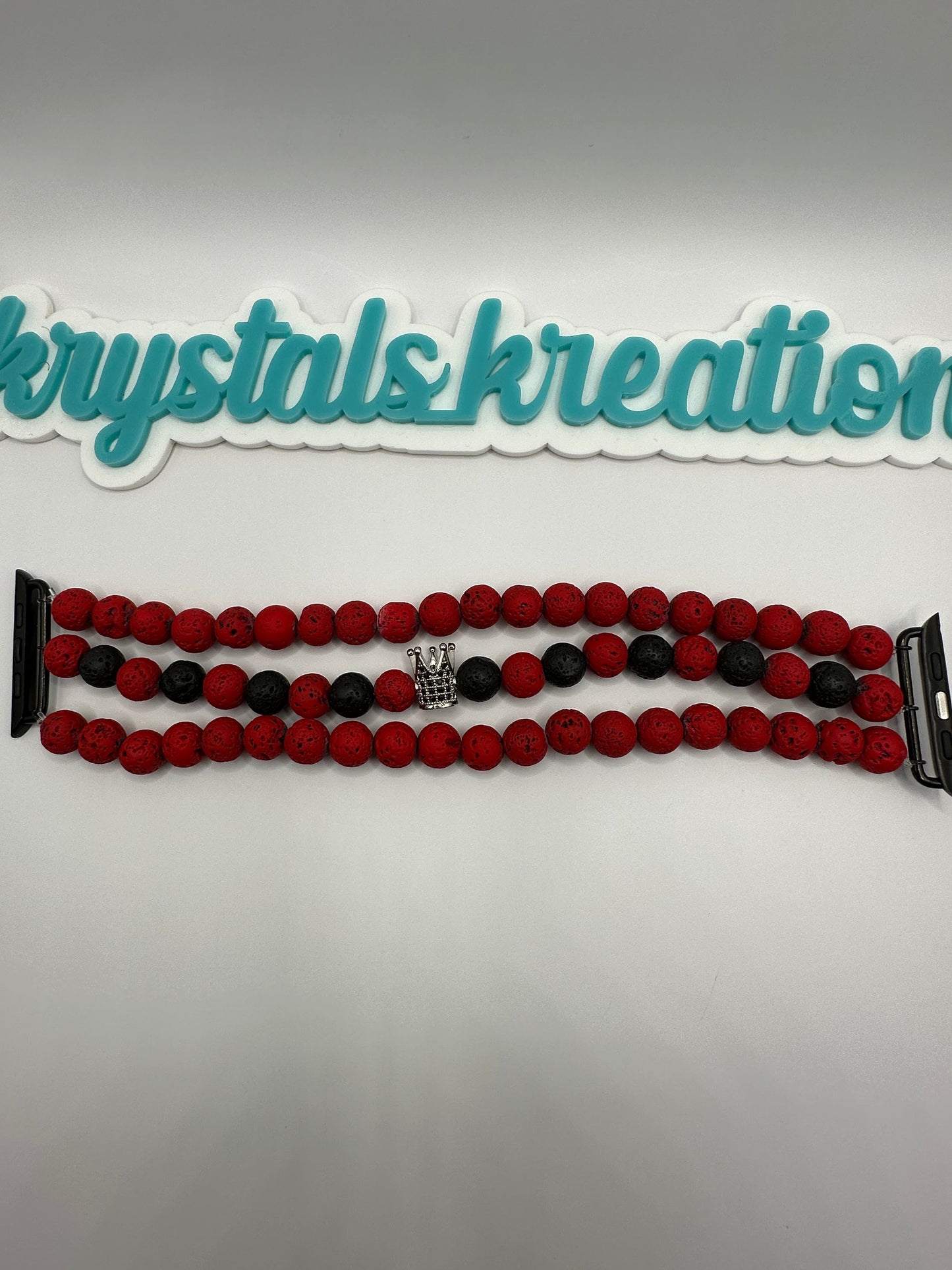 Black/Red Apple Watch Bands